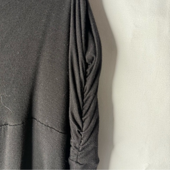 Double Click 3X Black Maxi Skirt w/Side Ruching - Picture 2 of 6